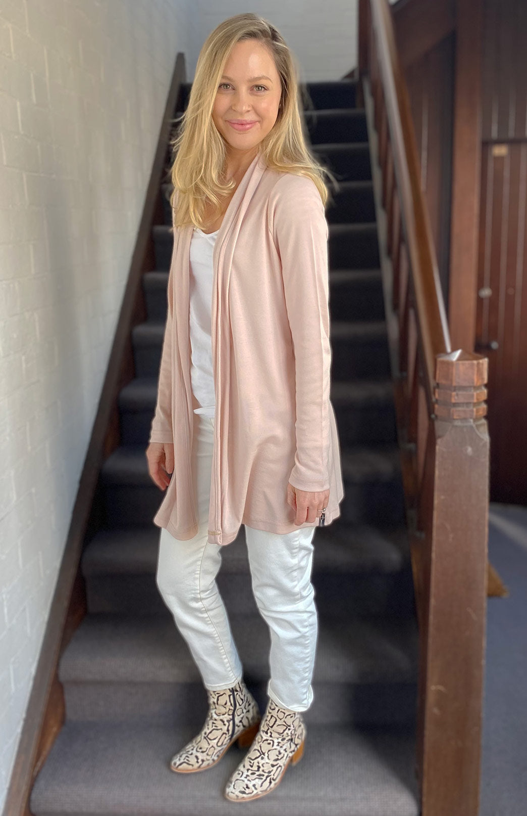 Nude Women's Merino Wool Drape Cardigan