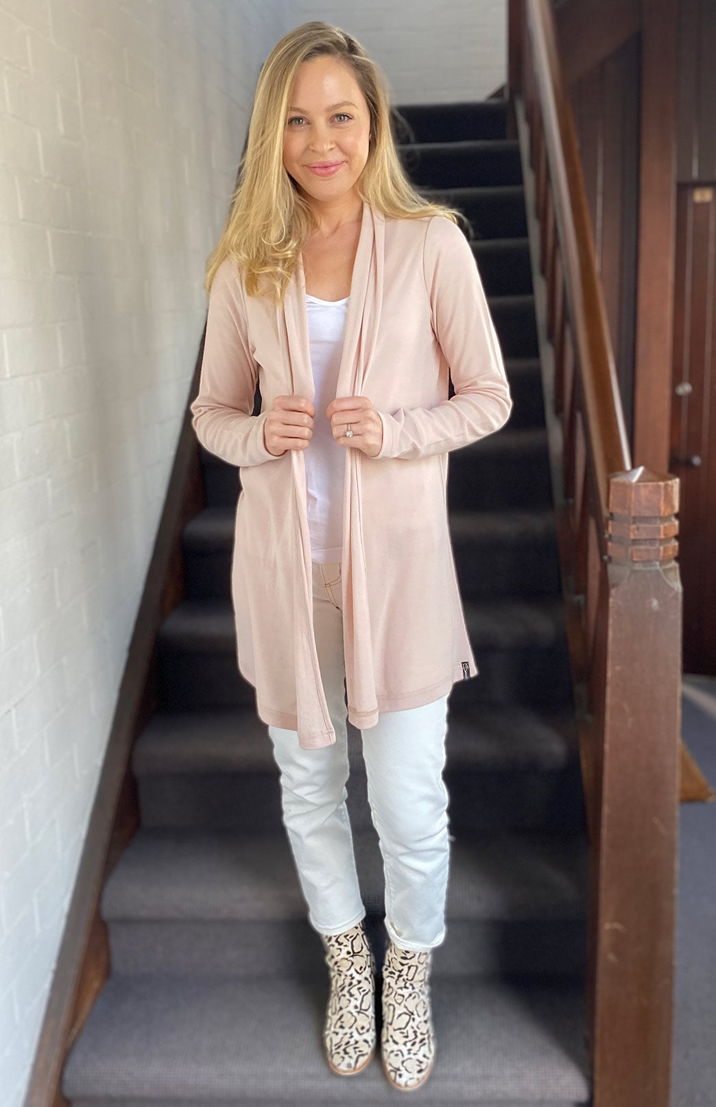Nude Women's Merino Wool Drape Cardigan