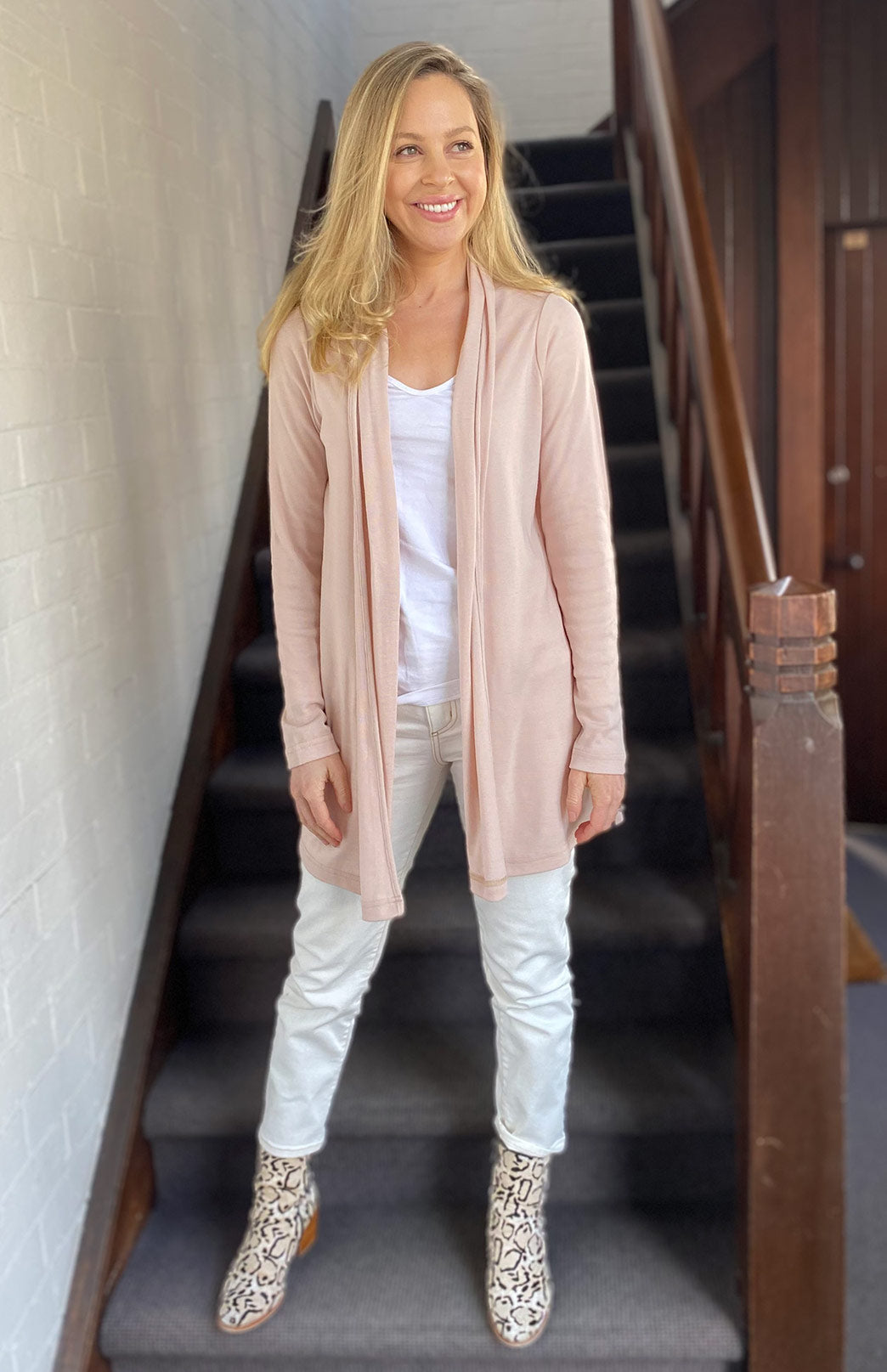 Nude Women's Merino Wool Drape Cardigan