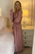 Carnation Pink Superfine Merino Wool Dressing Gown
