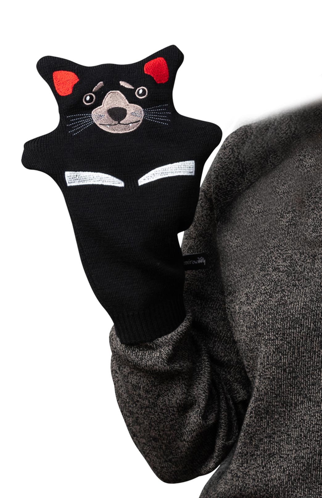 Tasmanian Devil Handmade Merino Wool Australian Animal Hand Puppet!
