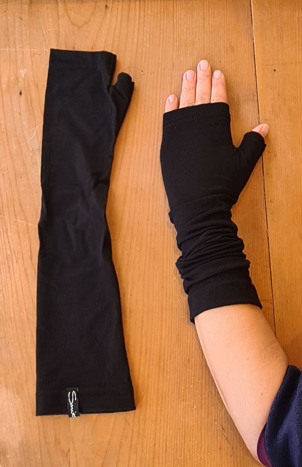 mitten handschuhe Long Fingerless Mittens
