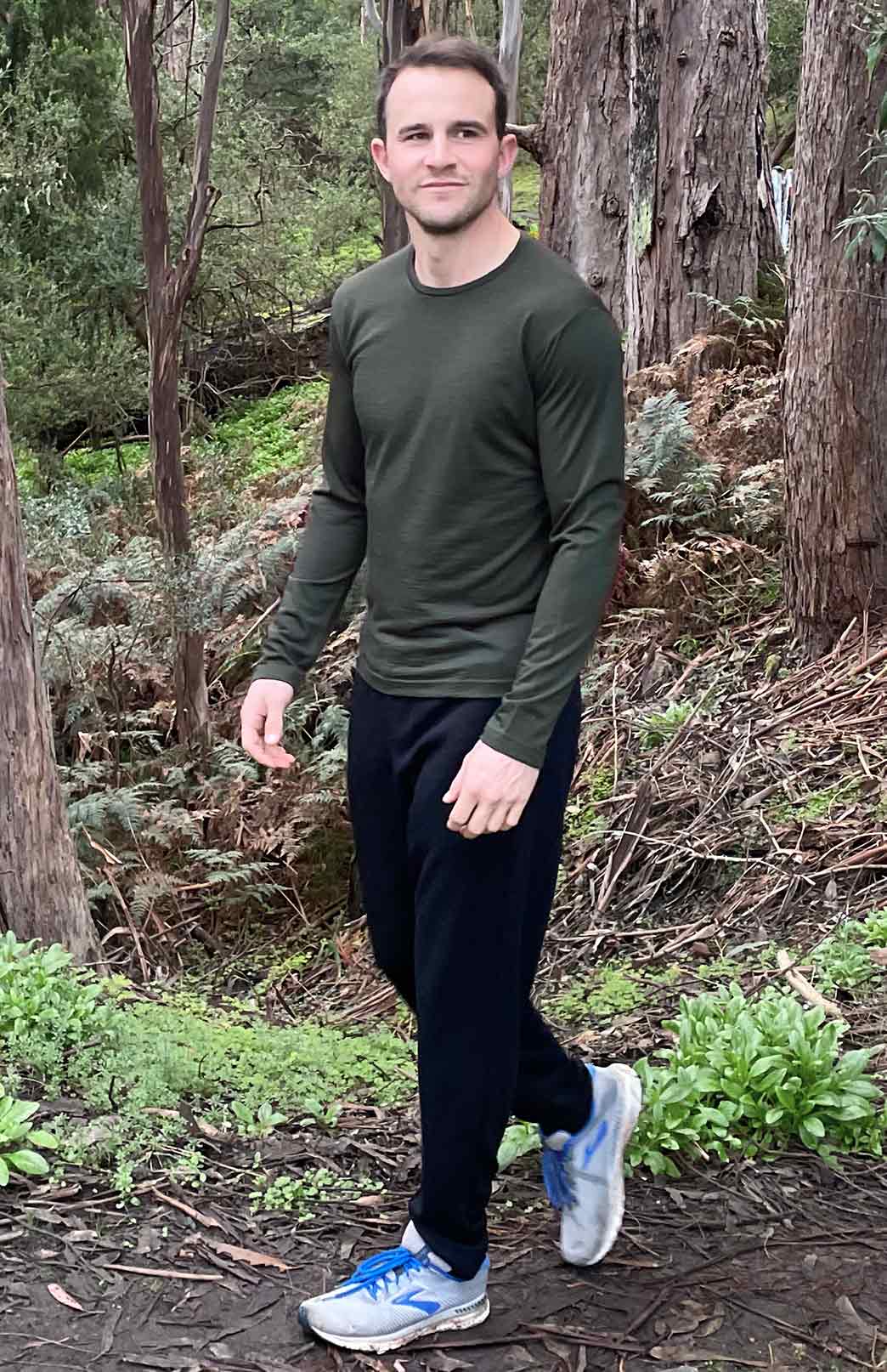 Black Men's Superfine Merino Wool 360g Pants