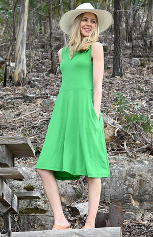 European 100% Linen Dress M Size Woman Unique Fashion Design, Eco