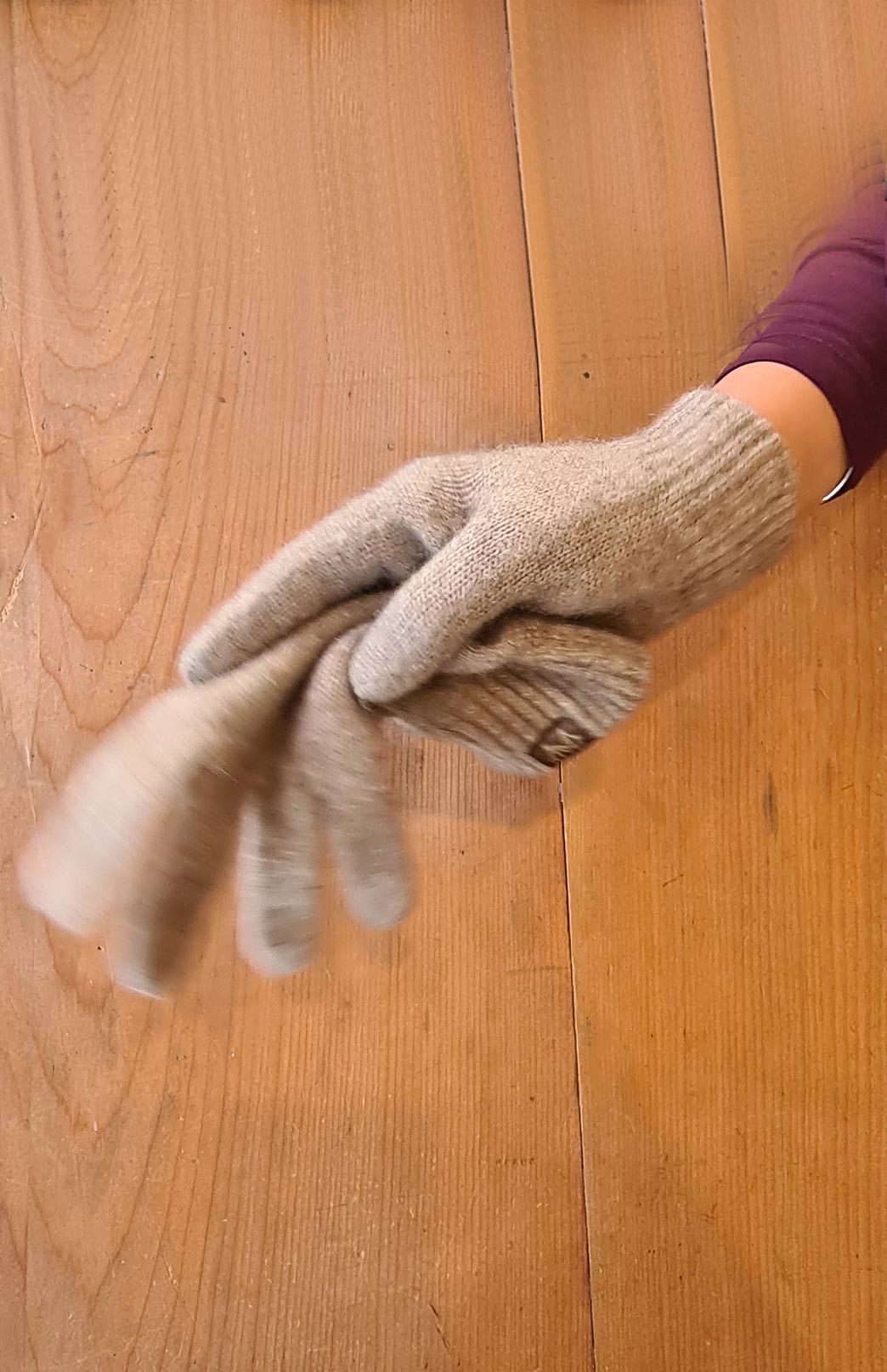 Oatmeal Unisex Merino Wool &amp; Possum Fur Gloves 