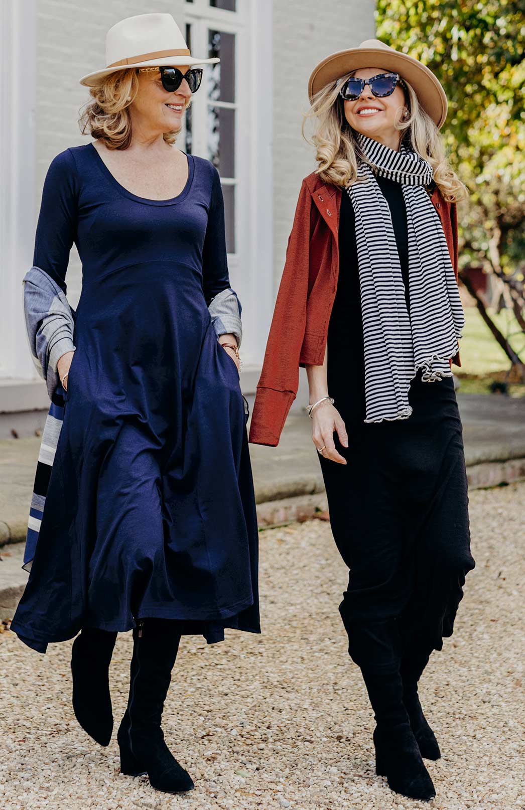 Black & Ivory Stripe Women's Merino Wool Luxury Scarf