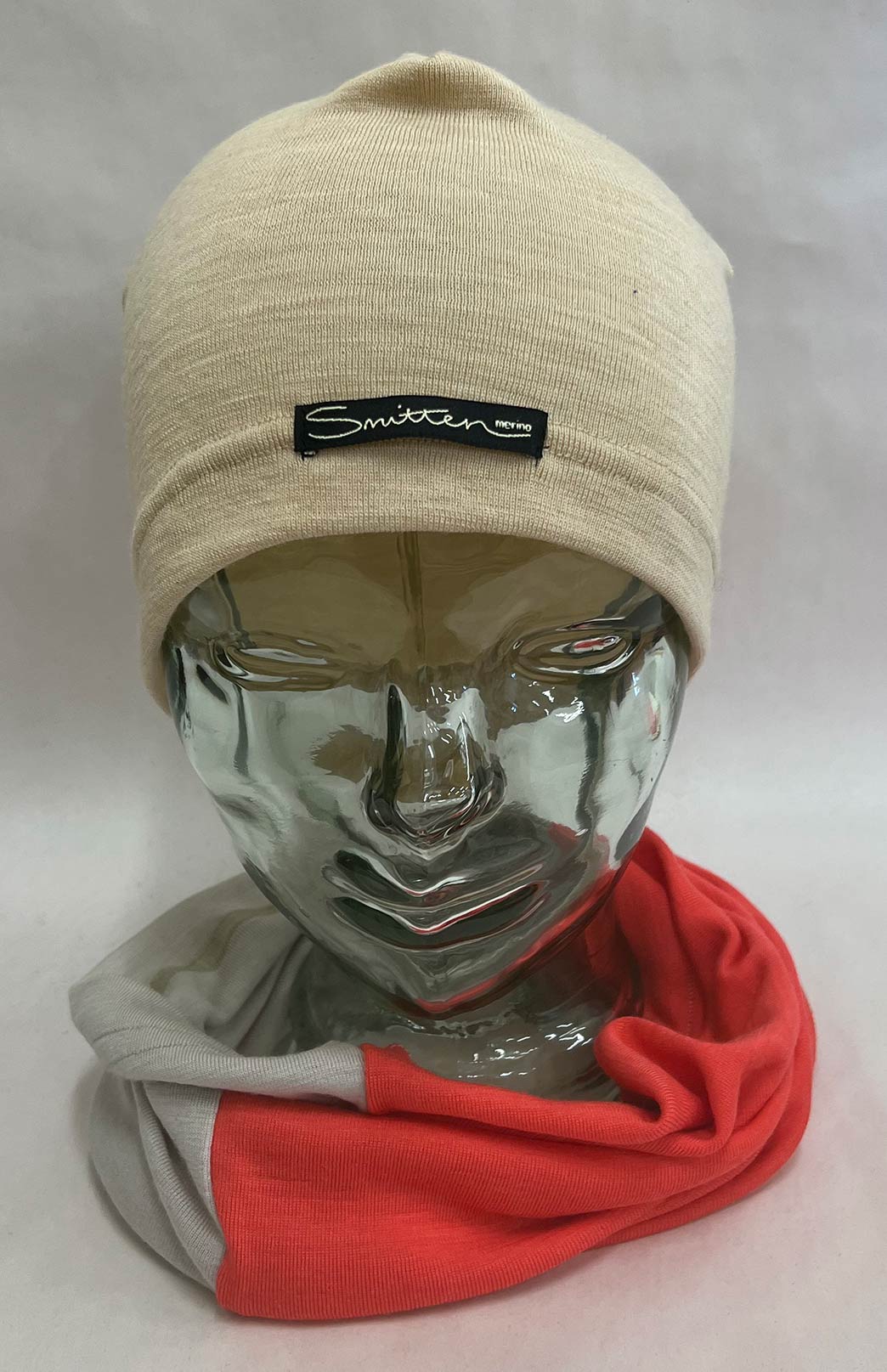 Neutral & Orange Tones Unisex Merino Wool Thermal Neck Warmer Neck Gaiter