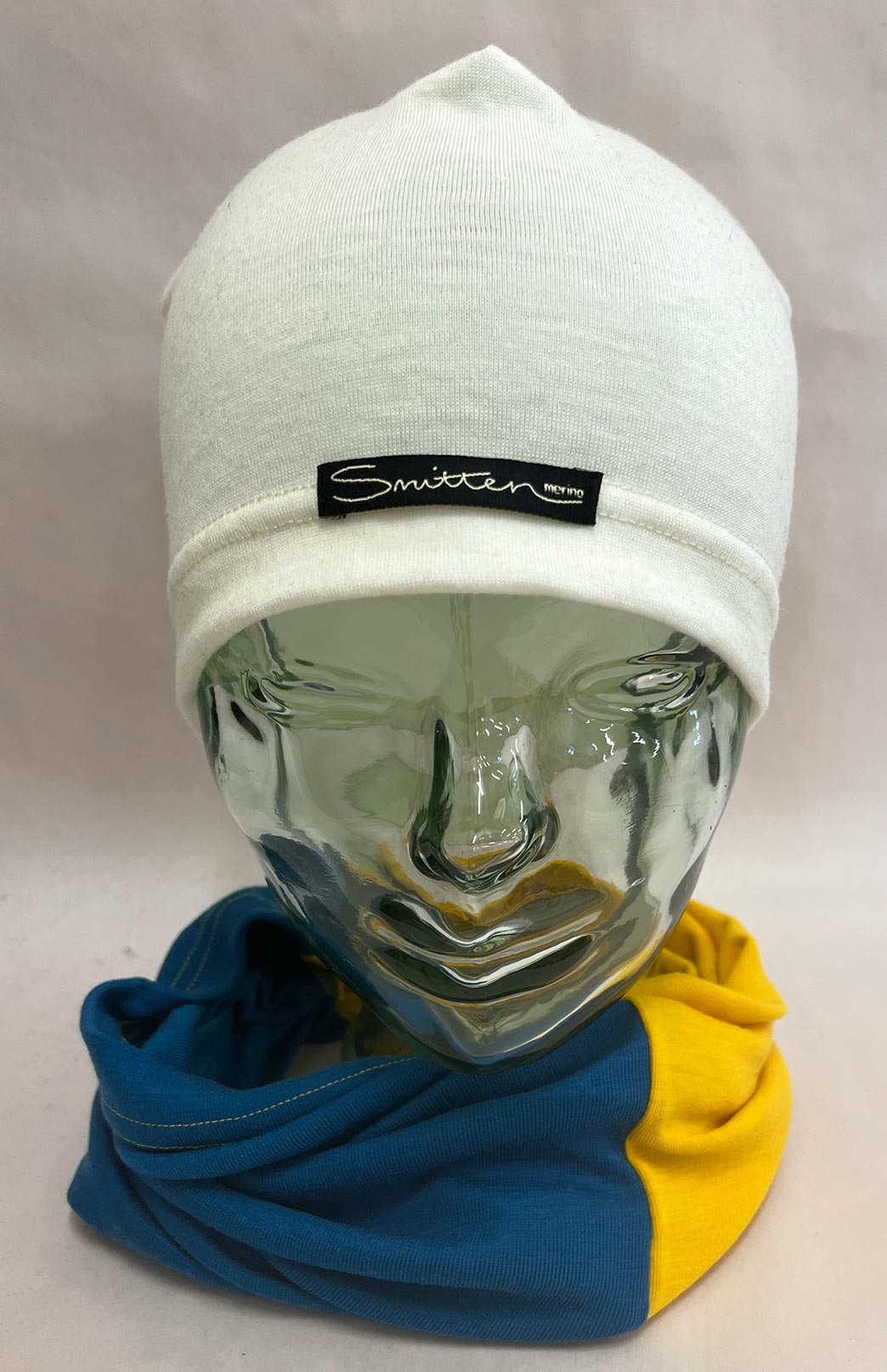 Blue & Yellow Tones Unisex Merino Wool Thermal Neck Warmer Neck Gaiter