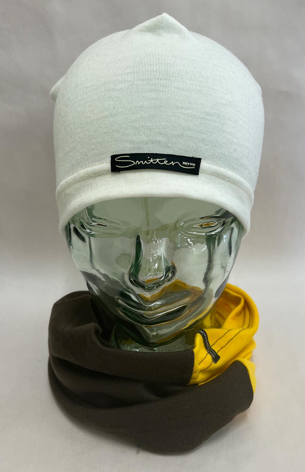 Black & Yellow Tones Unisex Merino Wool Thermal Neck Warmer Neck Gaiter