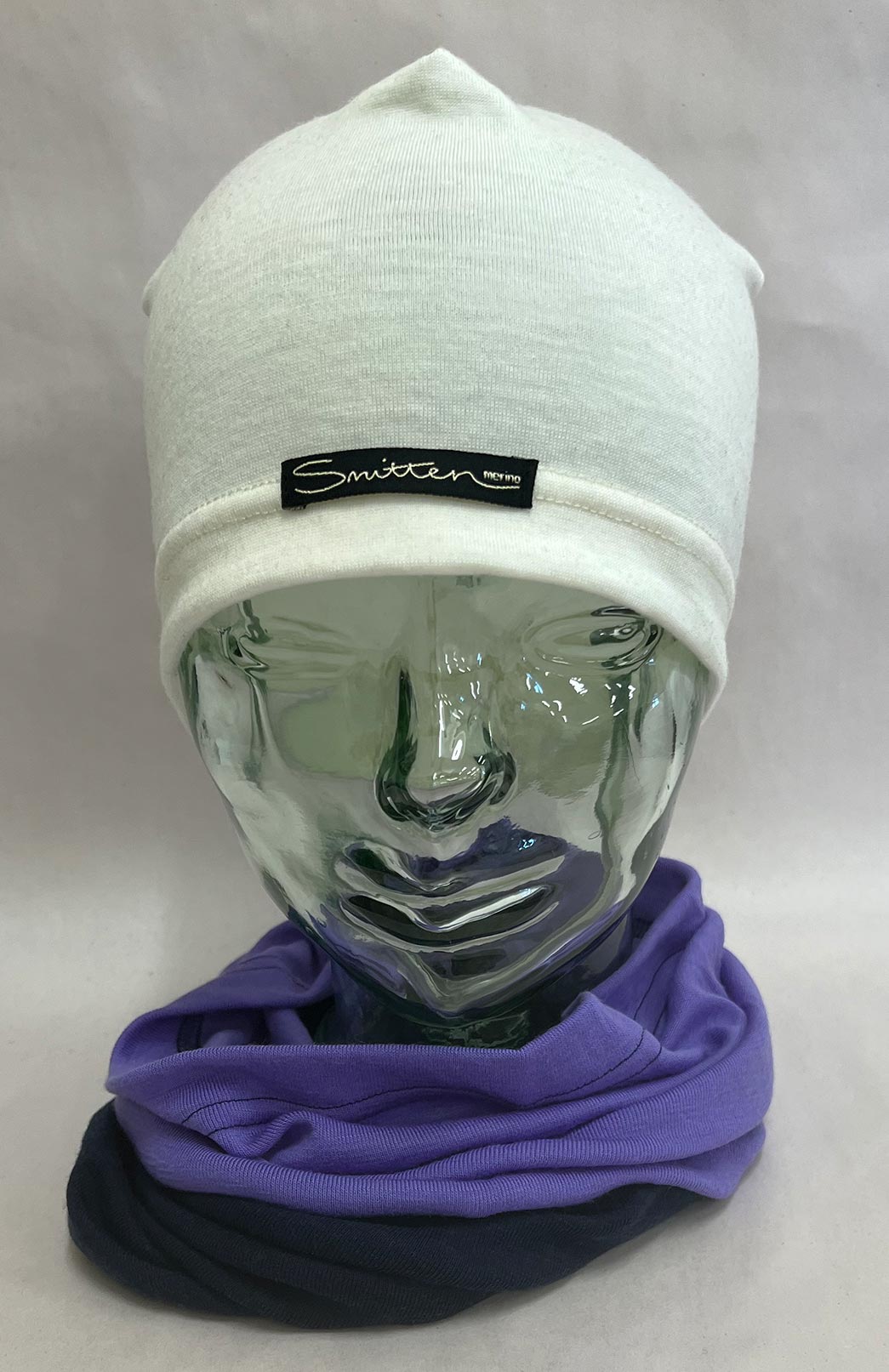 Blue & Purple Tones Unisex Merino Wool Thermal Neck Warmer Neck Gaiter