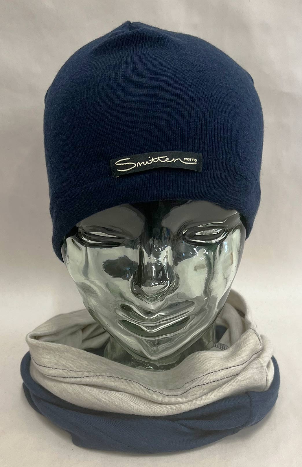 Blue & Neutral Tones Unisex Merino Wool Thermal Neck Warmer Neck Gaiter