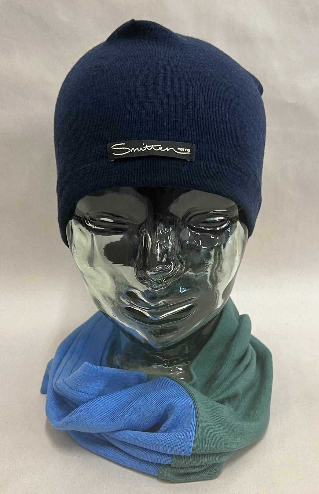 Blue & Green Tones Unisex Merino Wool Thermal Neck Warmer Neck Gaiter