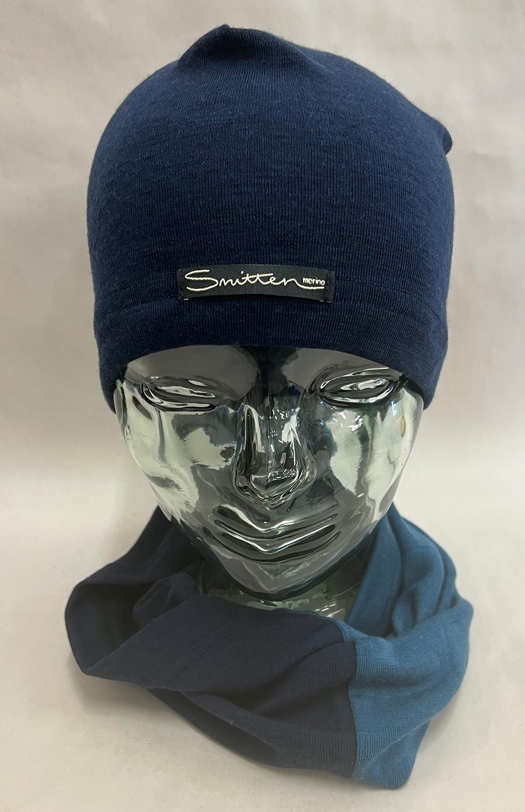 Blue & Green Tones Unisex Merino Wool Thermal Neck Warmer Neck Gaiter