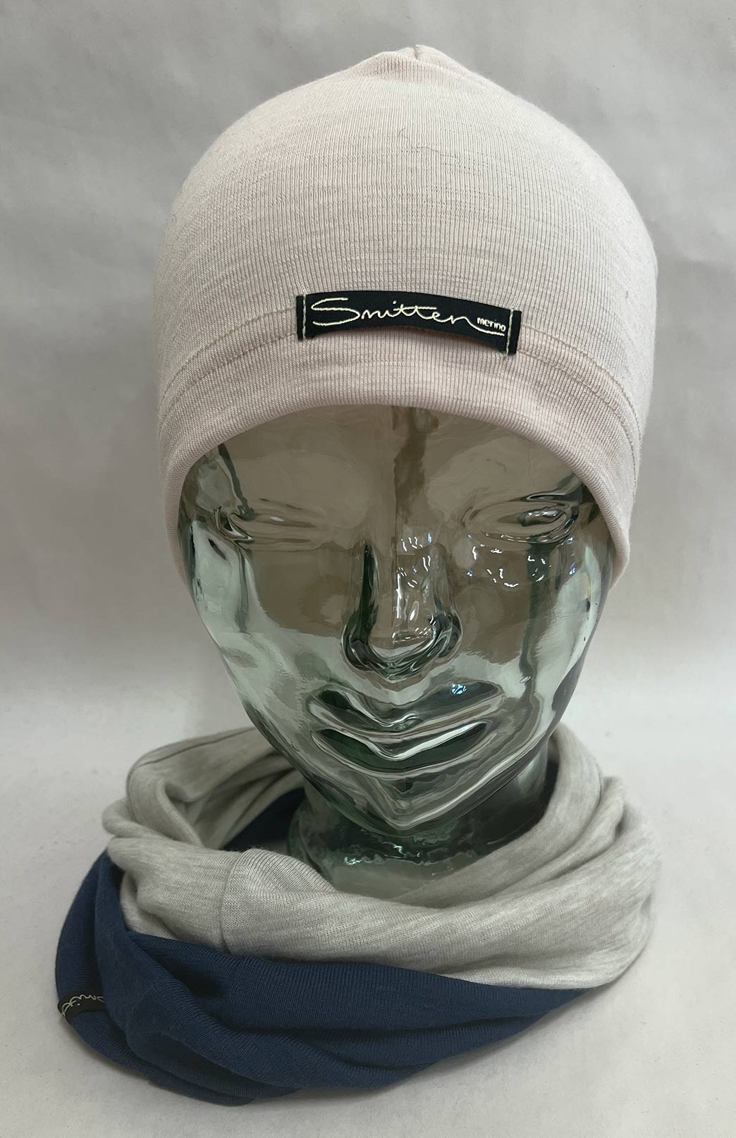 Blue & Neutral Tones Unisex Merino Wool Thermal Neck Warmer Neck Gaiter