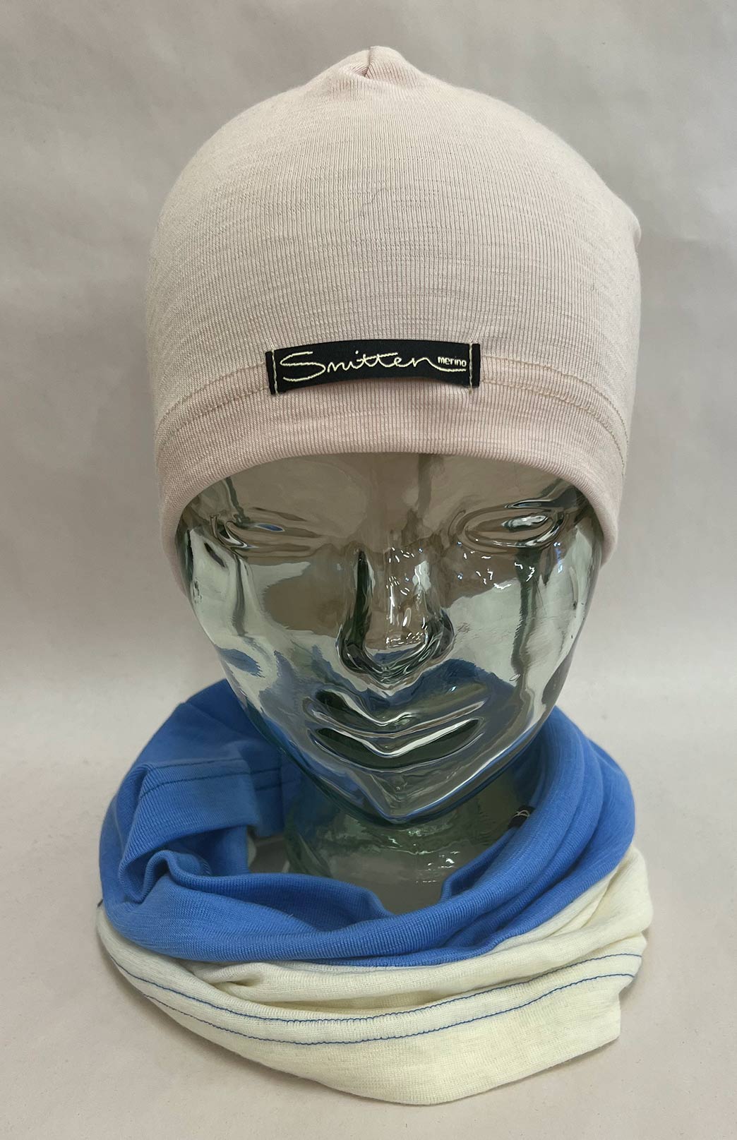 Blue & Neutral Tones Unisex Merino Wool Thermal Neck Warmer Neck Gaiter