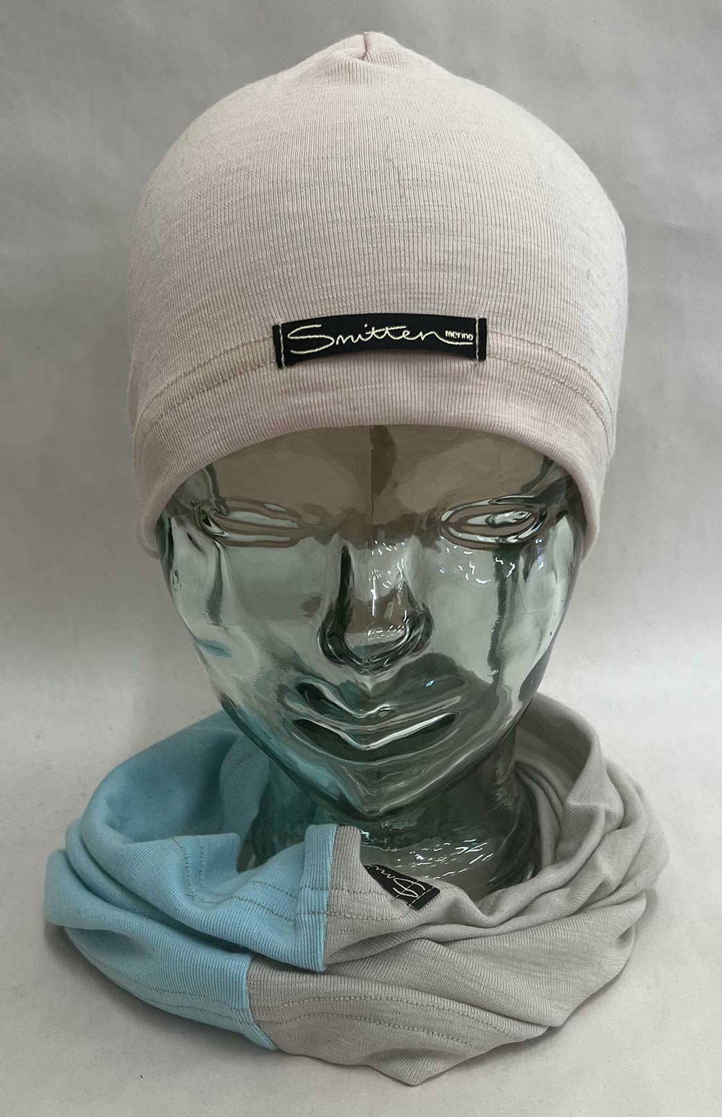 Blue & Neutral Tones Unisex Merino Wool Thermal Neck Warmer Neck Gaiter