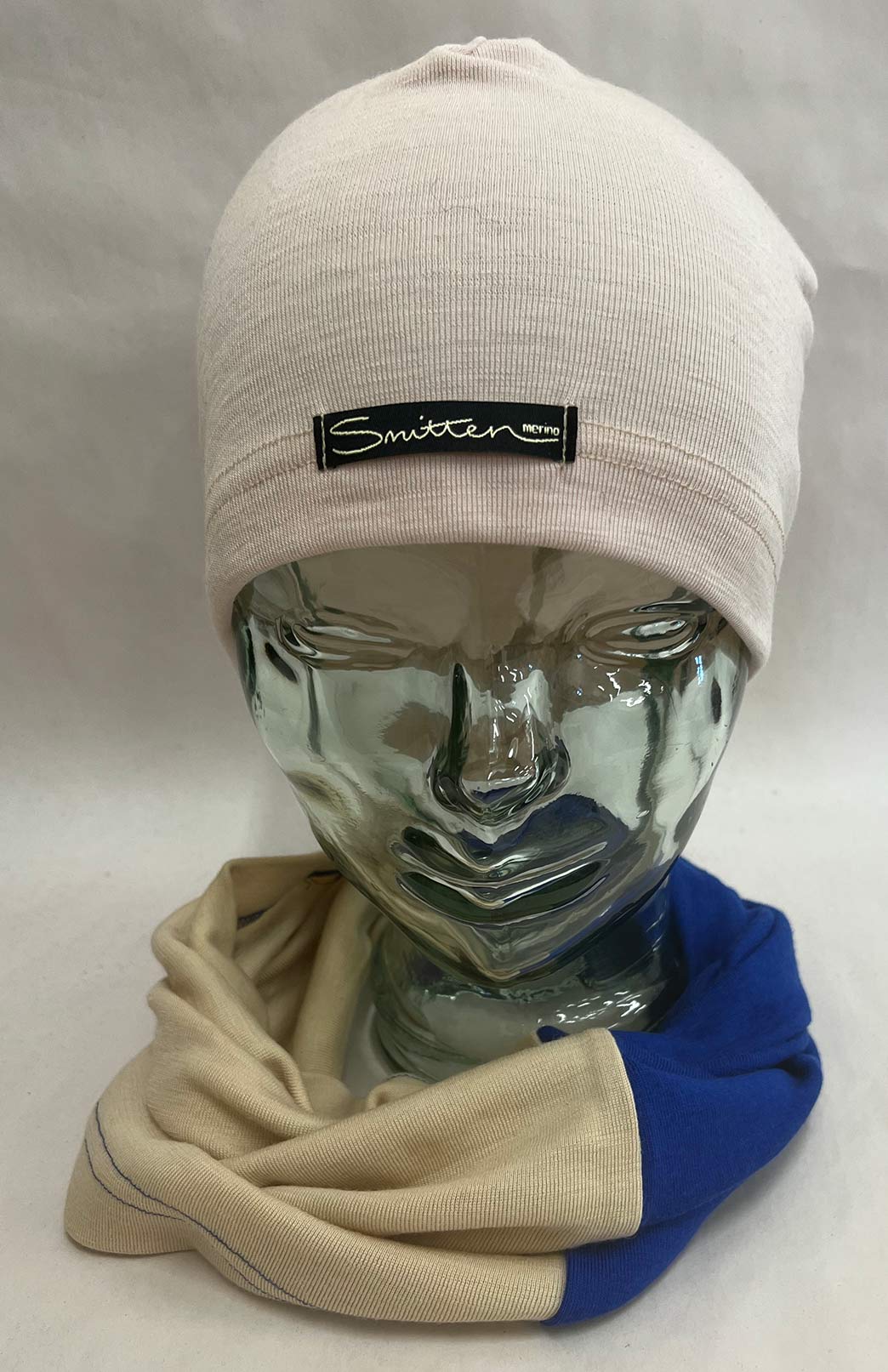 Blue & Neutral Tones Unisex Merino Wool Thermal Neck Warmer Neck Gaiter