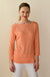 Guava Women&#39;s Merino Wool Slit Neck Top with 7/8 Sleeves
