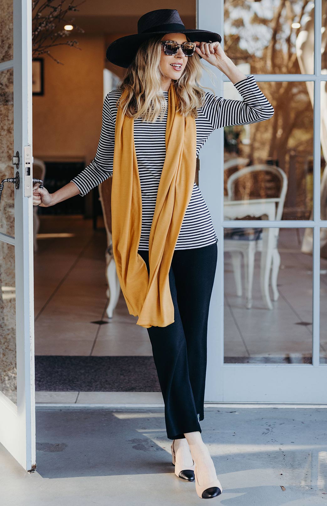 Yellow capri pants best sale