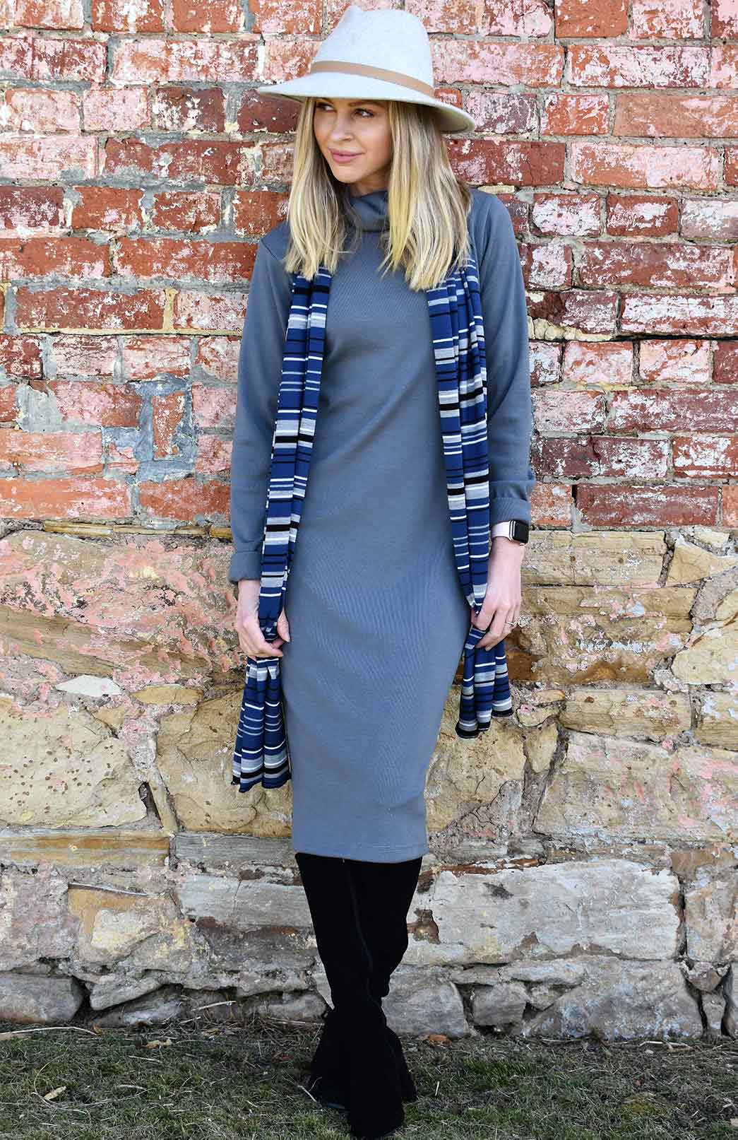 Lightweight Scarf Women's Merino Wool Plain Scarf