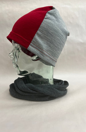 Grey Marl/Red