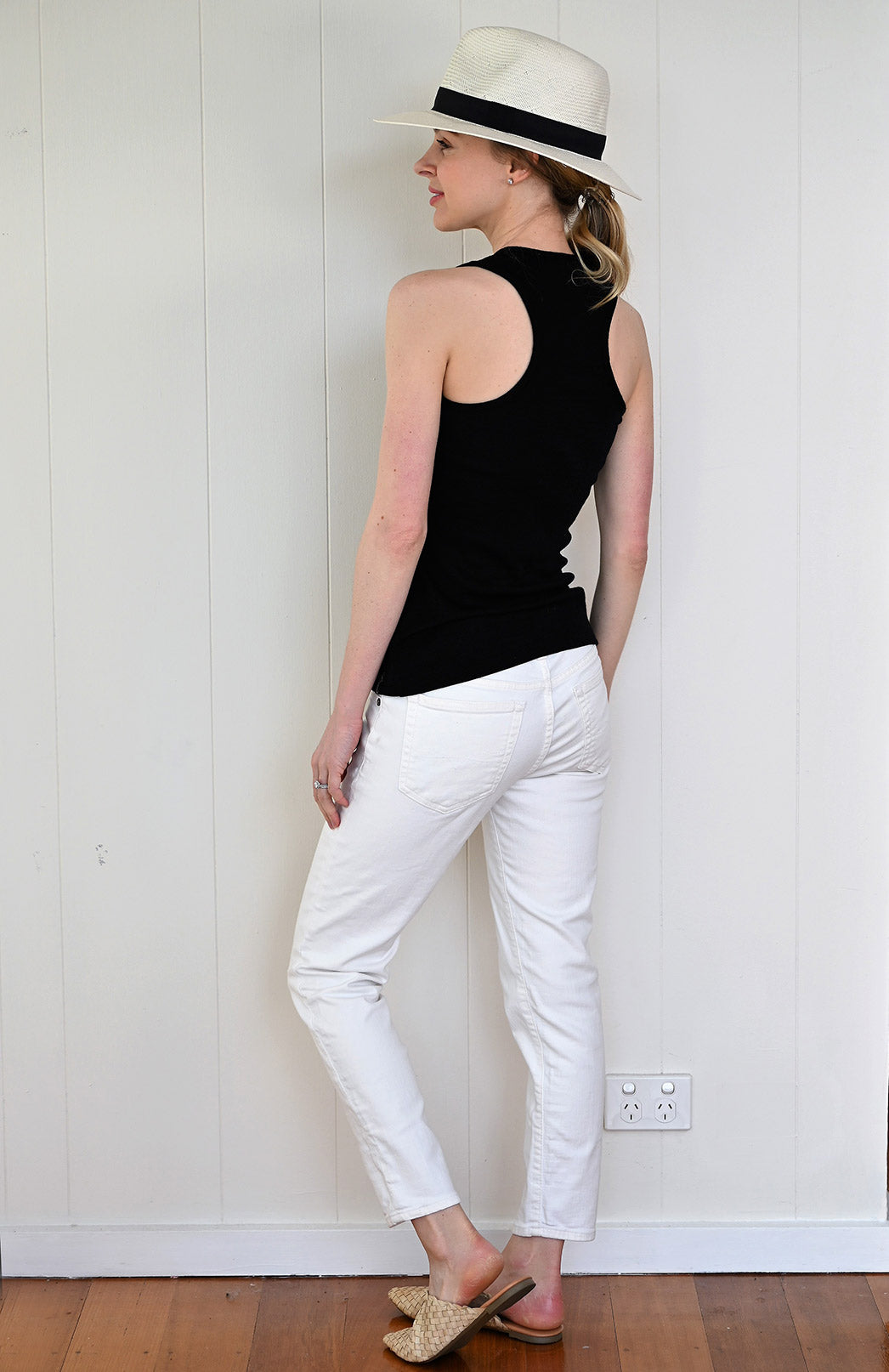 Racer Back Top Women's Merino Wool Sleeveless Racer Back Merino Wool Active Top