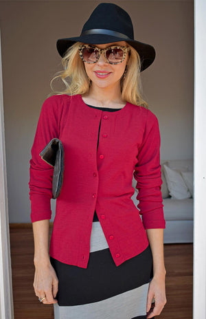 Pre Loved: Round Neck Cardigan (Size 12)