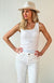 Ivory Women&#39;s Merino Wool Sleeveless Scoop Neck Top

