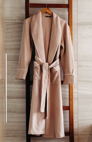 Blush Pink with White Piping