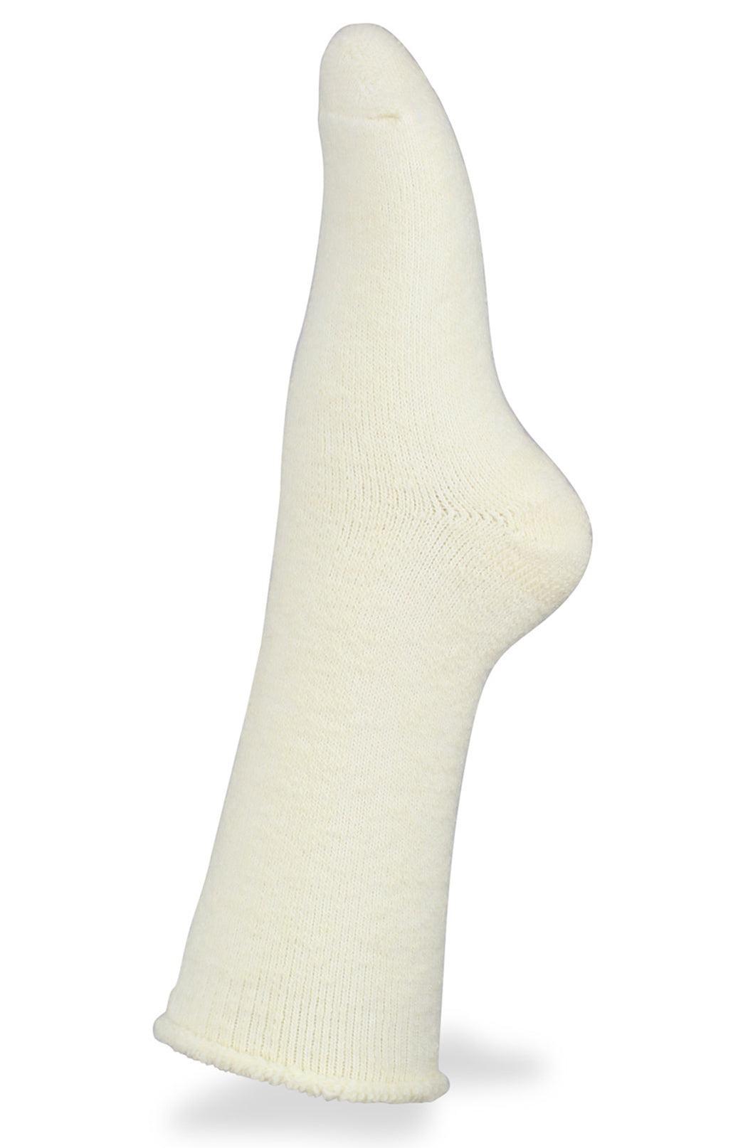 Cream Unisex Merino Wool Fleece Lined Socks