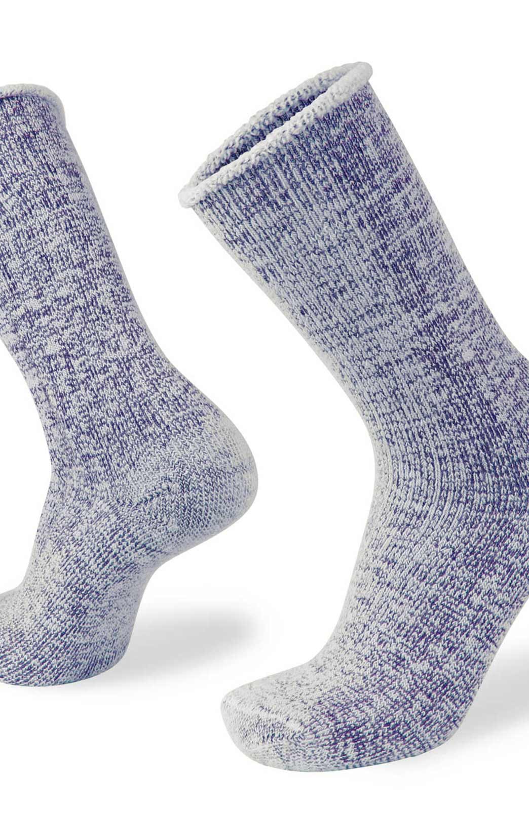 Navy Marl Unisex Merino Wool Fleece Lined Socks