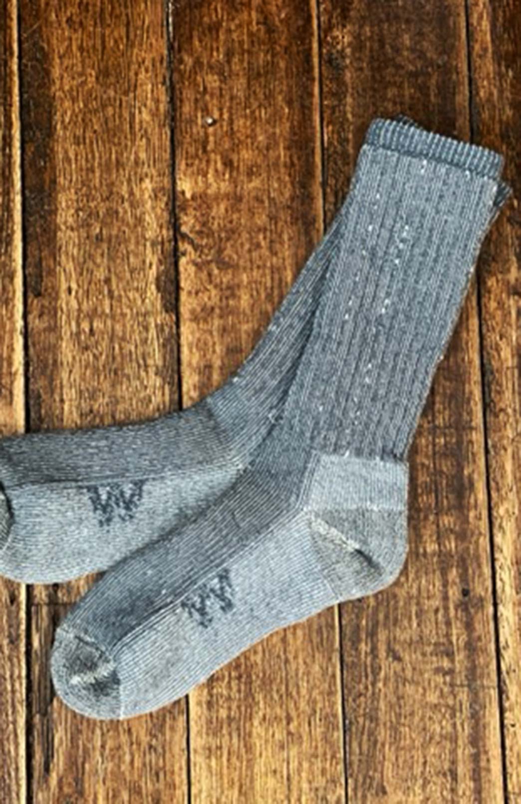 Grey Marl Unisex Merino Wool Hiker Socks