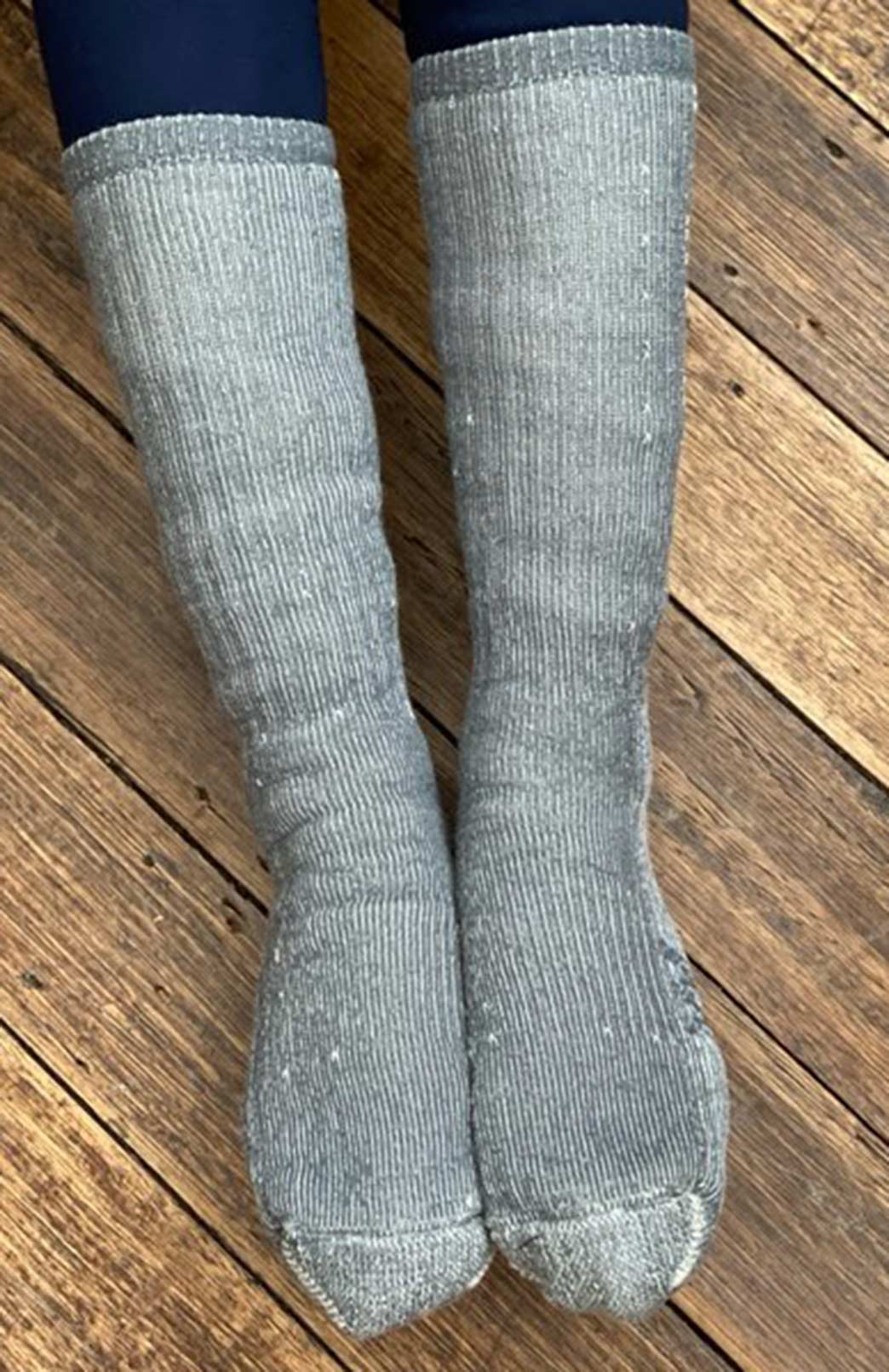 Grey Marl Unisex Merino Wool Hiker Socks
