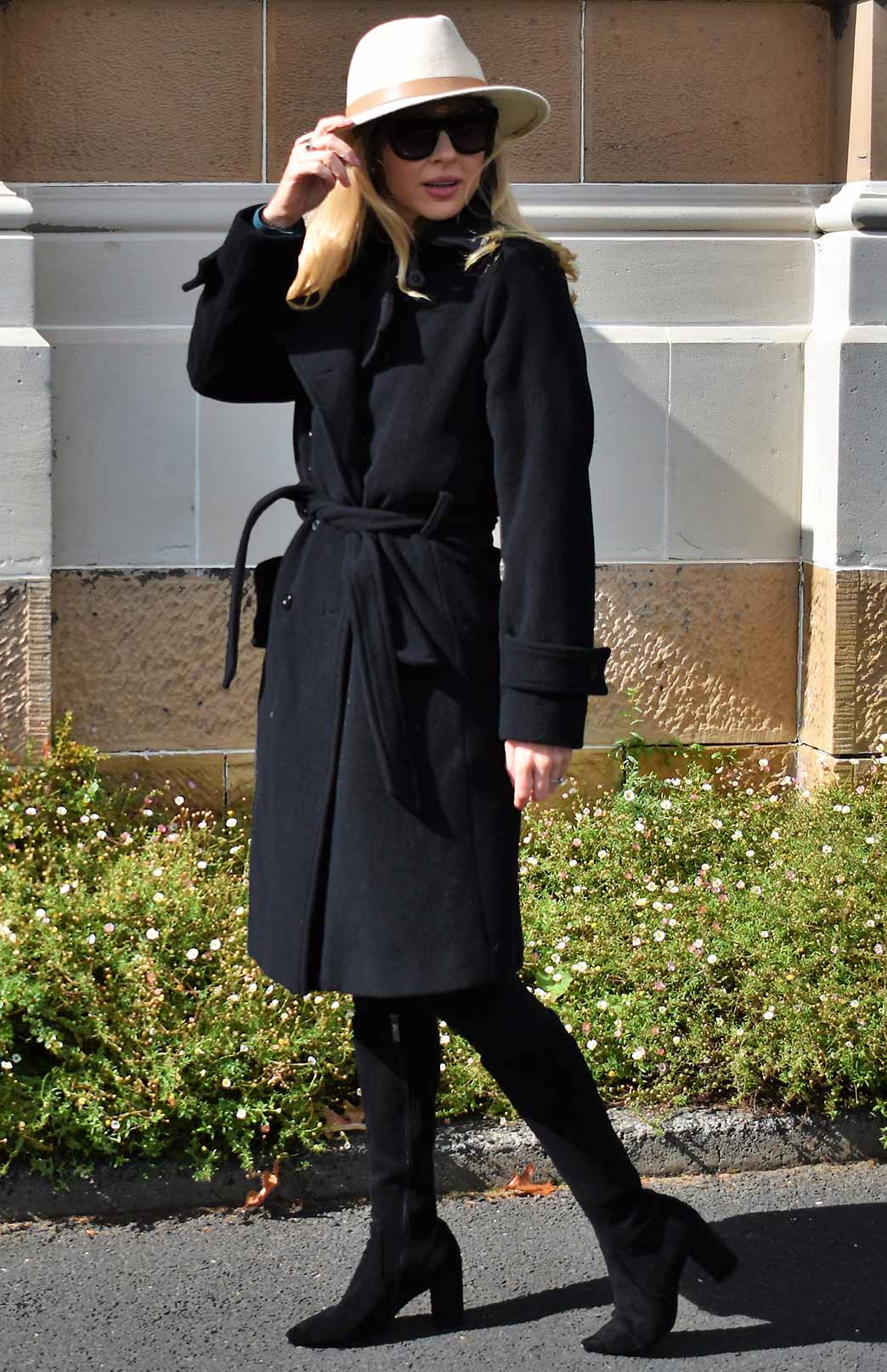 Black Women's Trench Coat sample