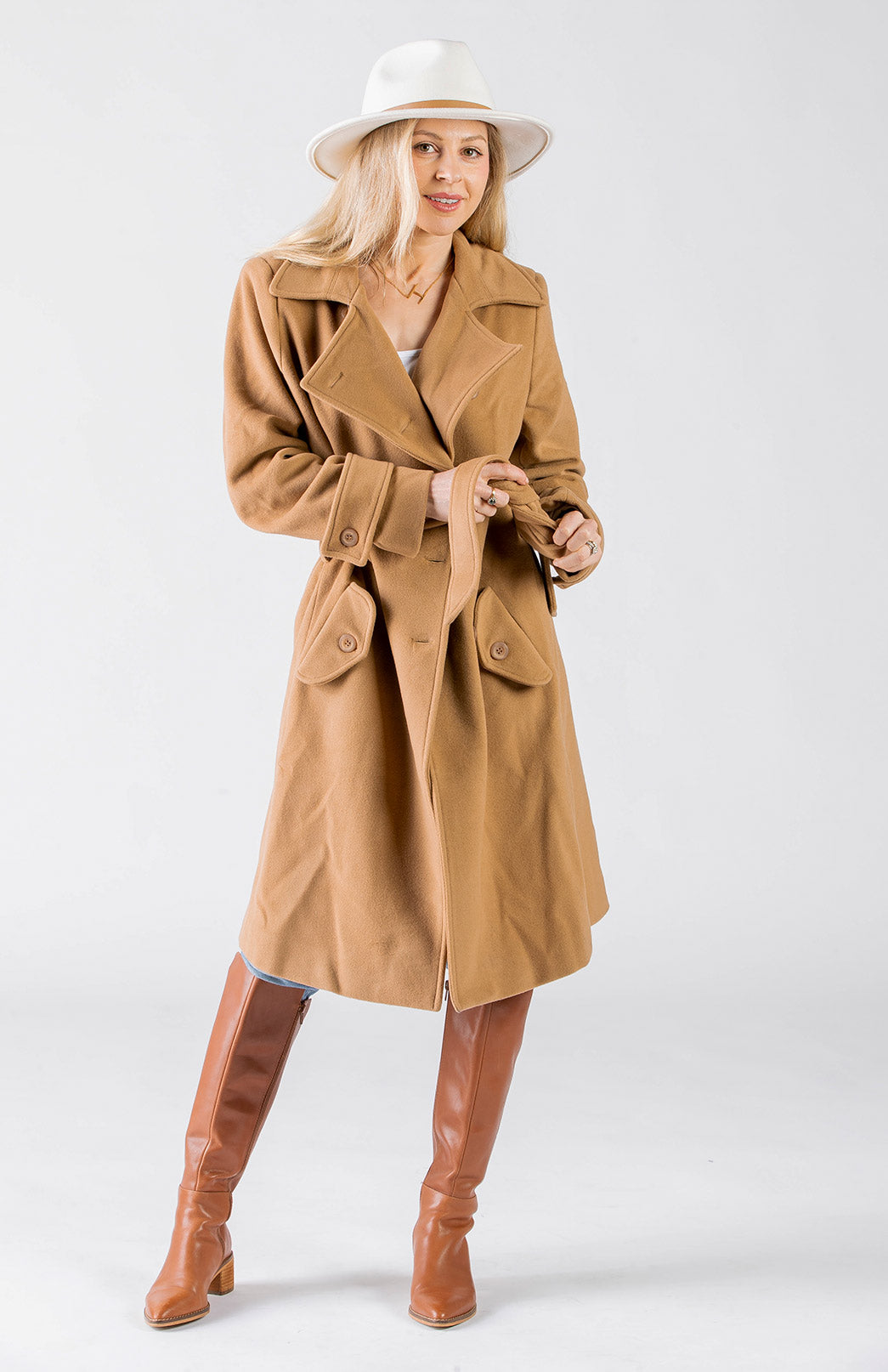 Camel Women's Trench Coat sample