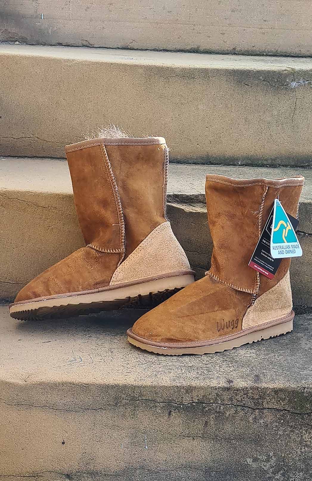 Natural  Unisex Wallaby Fur Boots