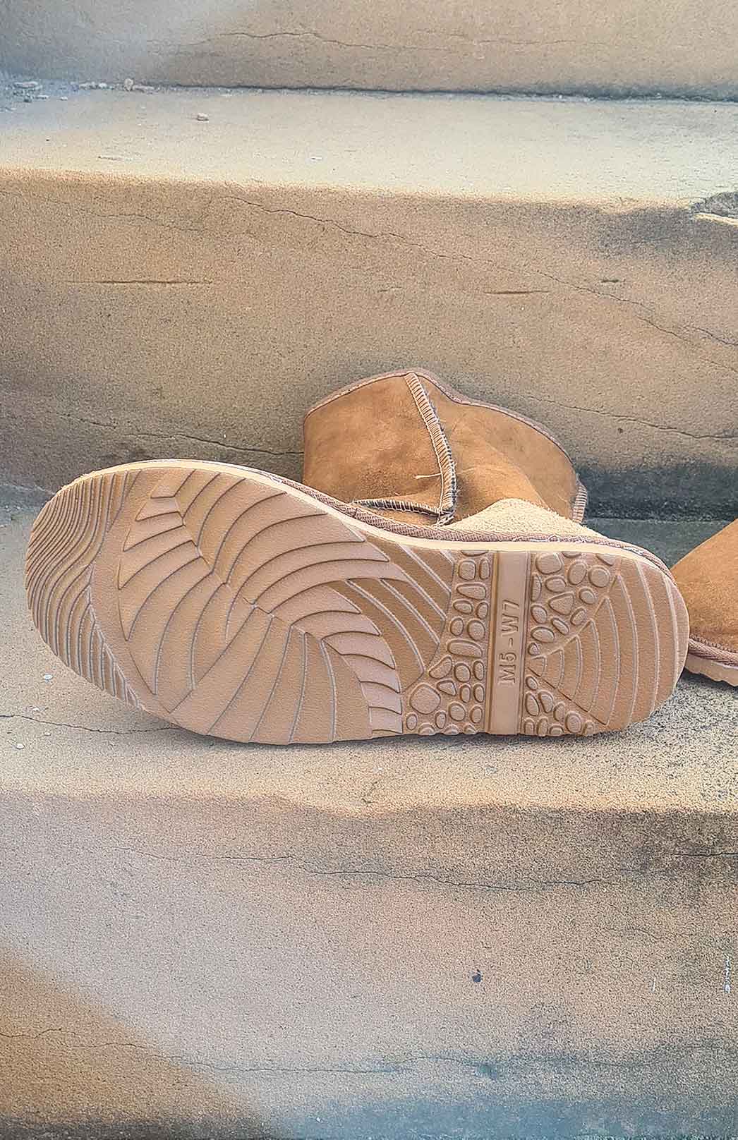 Natural  Unisex Wallaby Fur Boots