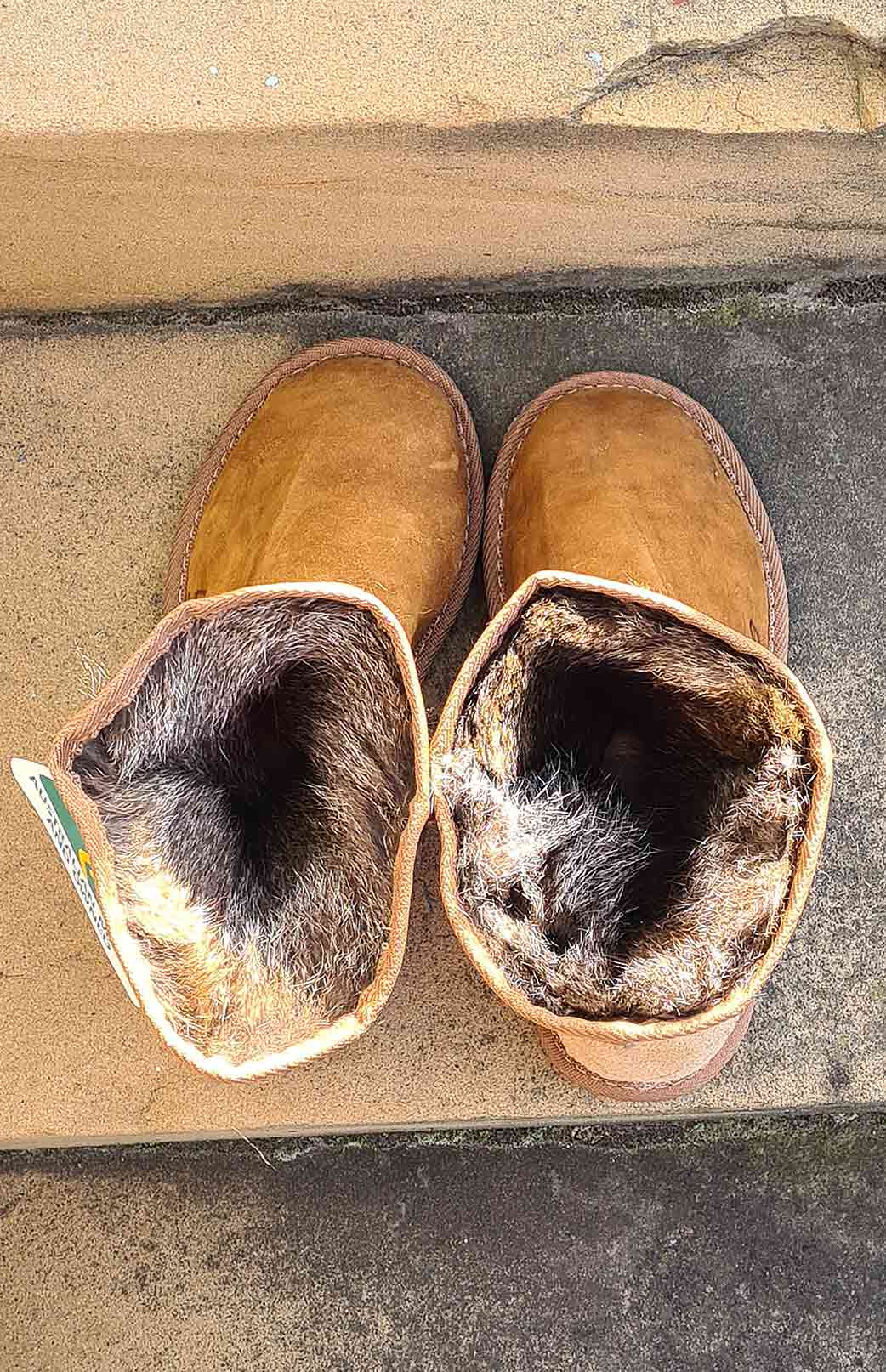 Natural  Unisex Wallaby Fur Boots