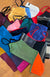 Lucky Dip Women&#39;s Merino Wool Layering and Activewear Patchwork Zero Waste Camisole Top
