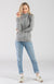 Light Grey Marl Women&#39;s Merino Wool Zip Jacket
