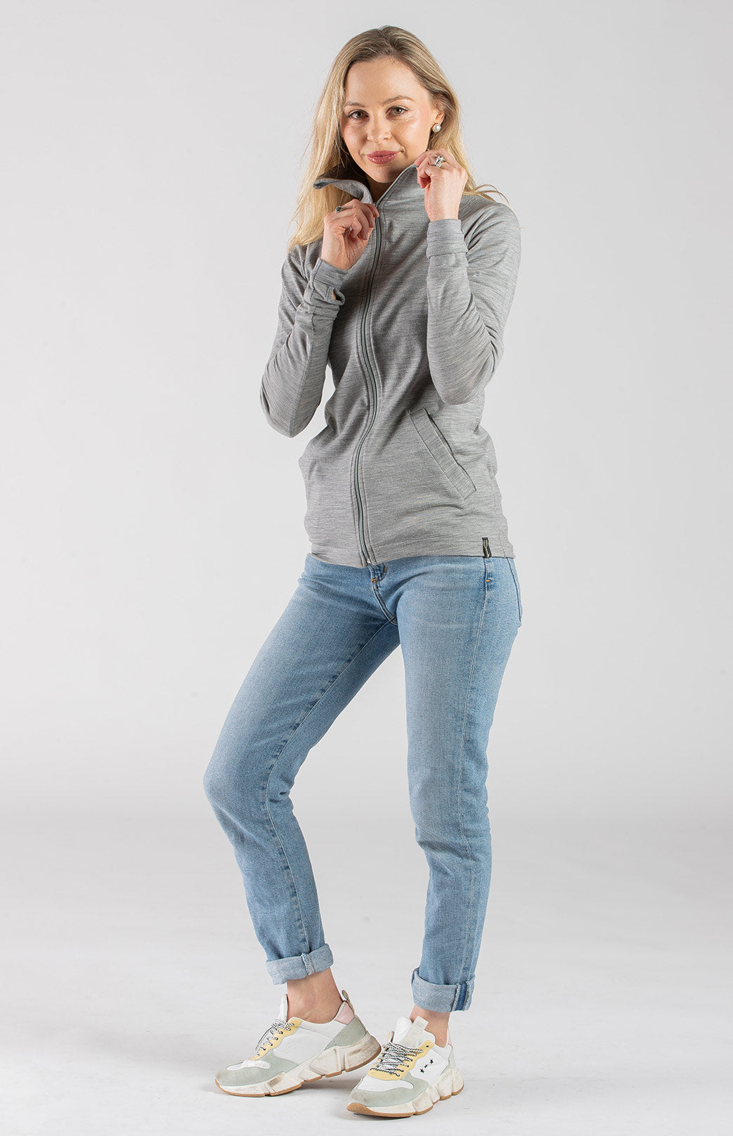 Zip Jacket - 230g Women's Merino Wool Zip Top With Pockets