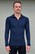 Black Men&#39;s Merino Wool Zip Neck Top
