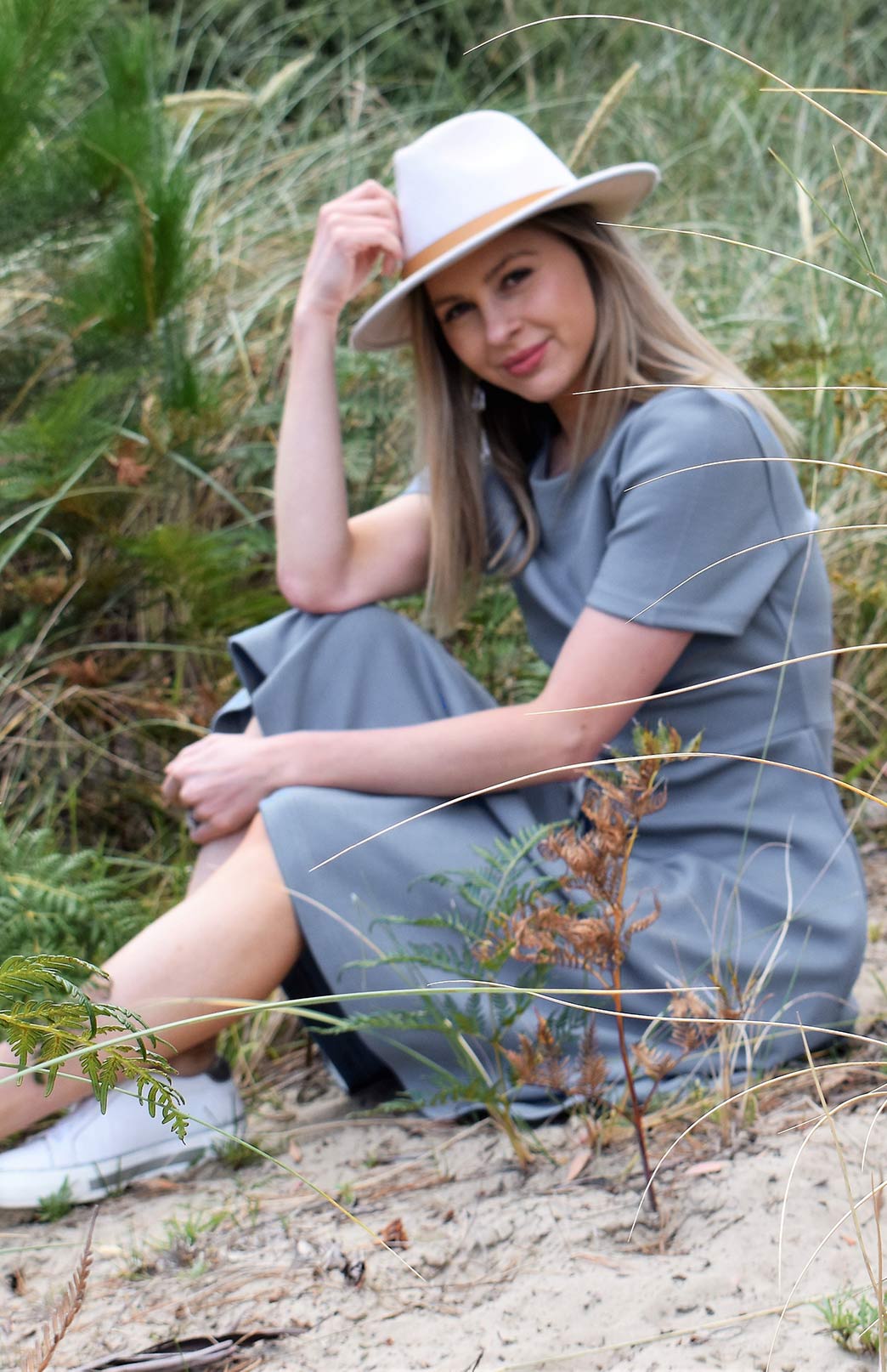 Blue Willow Women's Merino Wool Short Sleeve Trans-seasonal Dress