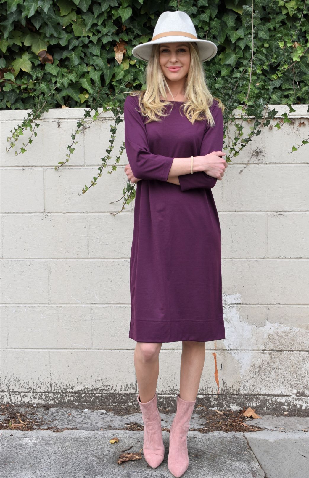 Audrey Dress Women's Merino Wool Shift Dress