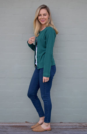 Pre Loved: Round Neck Cardigan (Size 12)