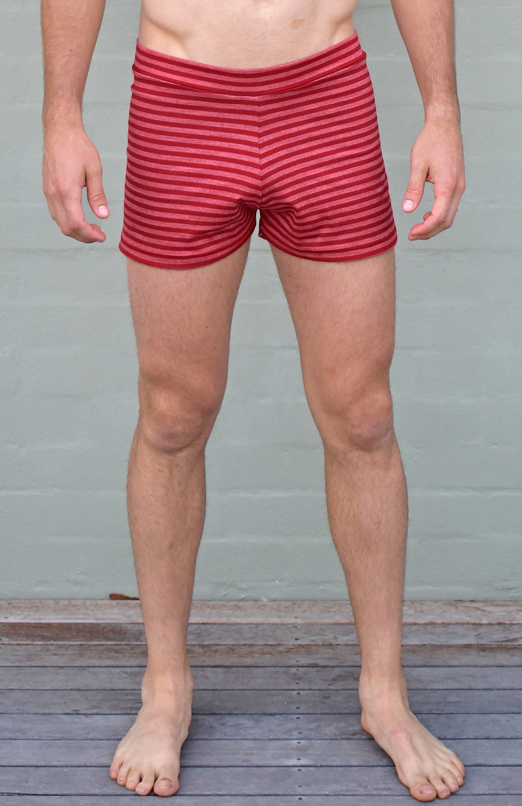 Flame Stripe Men's Merino Wool Boxer Shorts