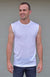 Black Men&#39;s Ultralight Merino Wool Sleeveless Tank Top
