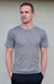 Kale Green Men&#39;s Merino Wool T-Shirt
