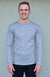 Ivory Men&#39;s Merino Wool Ultralight Long Sleeve Crew Neck Top
