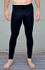 Navy Blue Men&#39;s Merino Wool and Modal Fleece 270gsm Thermal Leggings

